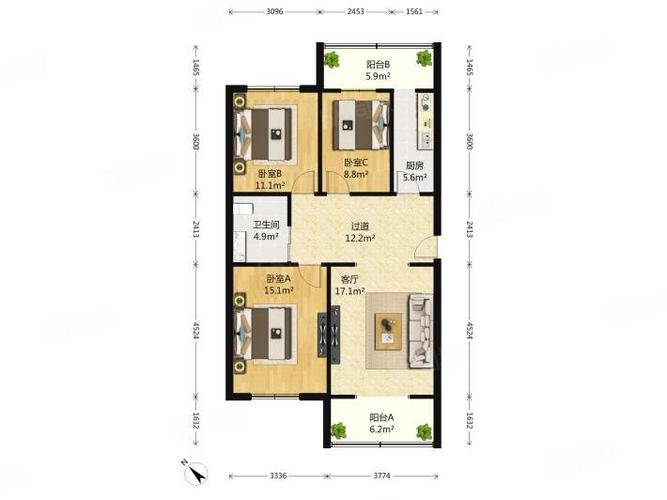 查询三室二厅户型图：一站式房屋户型查询网站推荐